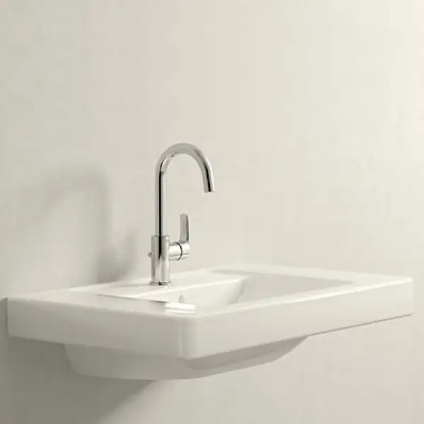 Смеситель для раковины Grohe Eurosmart (цвет - хром), с донным клапаном (23537002) фото 2 Aquada.com.ua