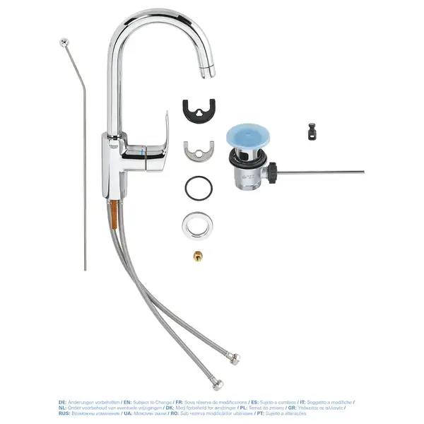 Змішувач для раковини L-розміру Grohe Eurosmart (23537002)