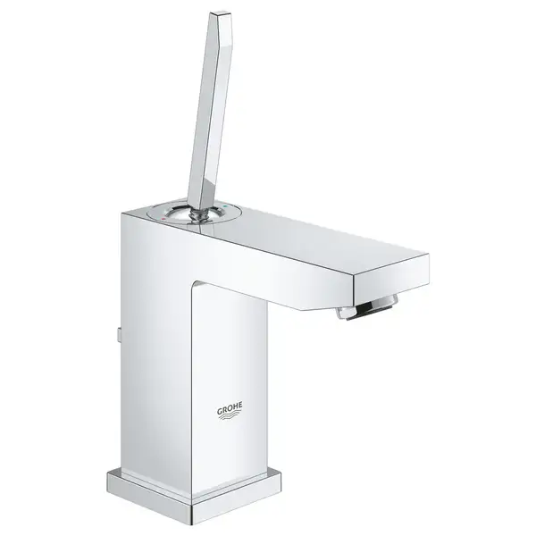 Смеситель однорычажный для раковины Grohe Eurocube Joy DN 15 S-Size (цвет - хром) с донным клапаном (23654000) фото 1 Aquada.com.ua