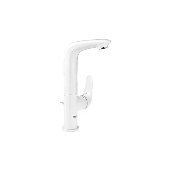 Смеситель однорычажный для раковины Grohe Eurostyle Solid 1/2" L-Size (цвет - белый) с донным клапаном (23718LS3) фото 1 Aquada.com.ua