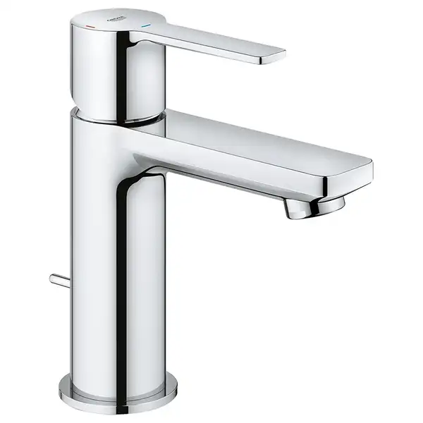 Смеситель для раковины Grohe Lineare XS-Size (цвет - хром), с донным клапаном (23790001) фото 1 Aquada.com.ua