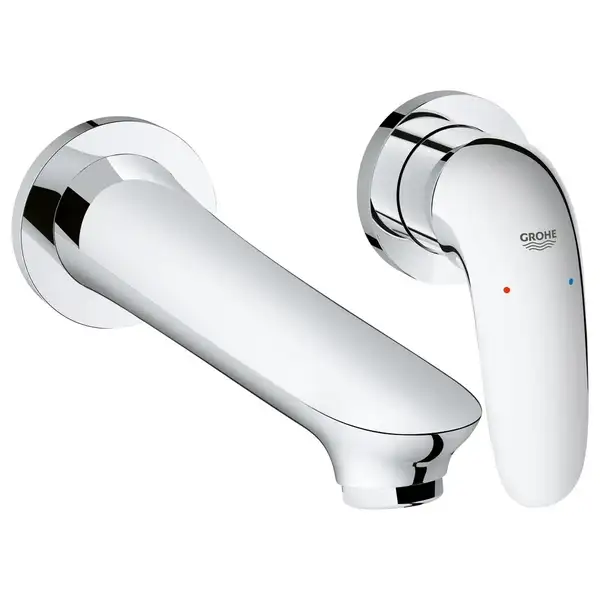 Смеситель для раковины на два отверстия Grohe Solid Eurostyle M-Size (цвет - хром) вынос 203 мм (29097003) фото 1 Aquada.com.ua