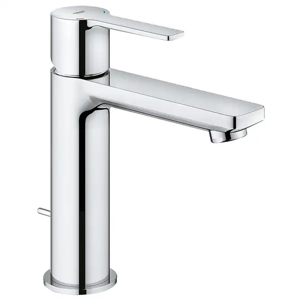 Смеситель однорычажный для раковины Grohe Lineare DN 15 S-Size (цвет - хром) с доным клапаном (32114001) фото 1 Aquada.com.ua