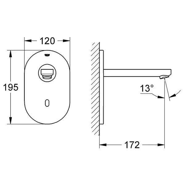 GROHE Кран водный EUROSMART (36335SD0) фото 4 Aquada.com.ua