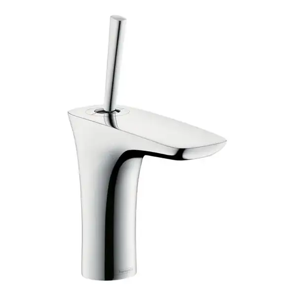 Смеситель для раковины, однорычажный Hansgrohe PuraVida (цвет - хром), с донным клапаном Push-Open (15070000) фото 1 Aquada.com.ua