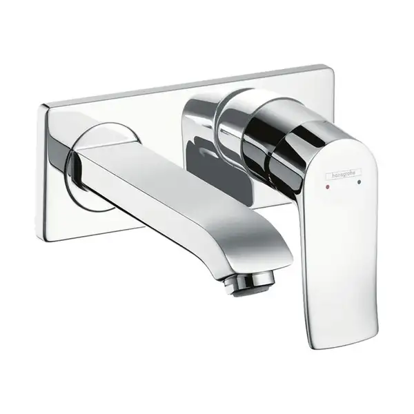 Змішувач настінний для умивальника Hansgrohe Metris 165 мм, хром (31085000)