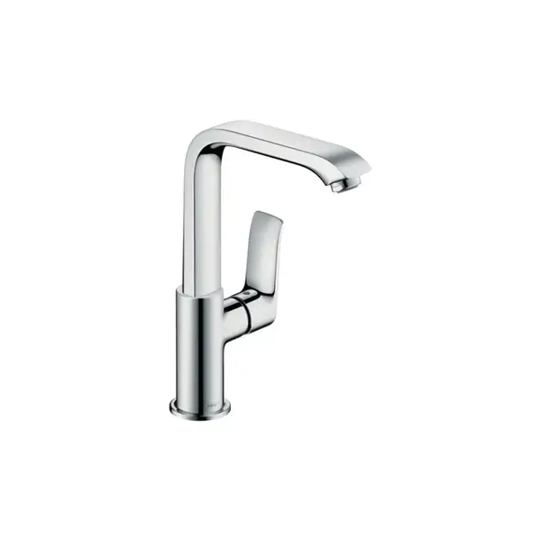 Смеситель для раковины, однорычажный Hansgrohe Metris (цвет - хром), с донным клапаном (31087000) фото 1 Aquada.com.ua