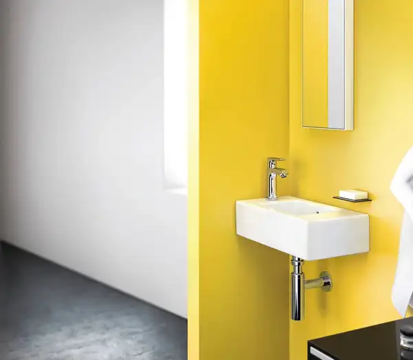 Смеситель для раковины Hansgrohe Metris (цвет - хром), с донным клапаном (31088000) фото 2 Aquada.com.ua