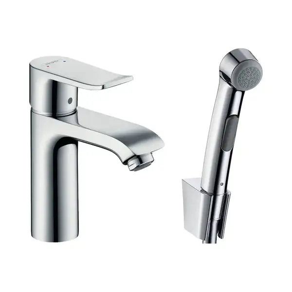 Hansgrohe Mertis Змішувач для раковини з гігієнічним душем, хром (31285000)