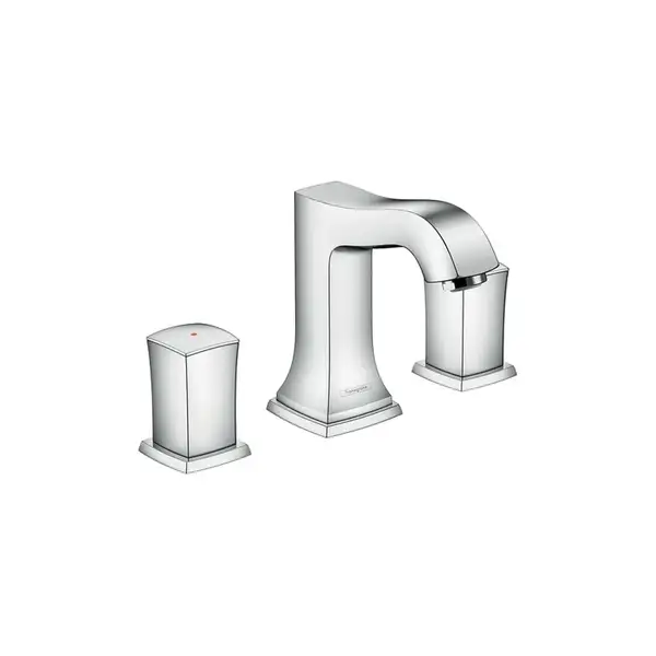 Смеситель для раковины на 3 отверстия Hansgrohe Metropol Classic (цвет - хром), с донным клапаном (31304000) фото 1 Aquada.com.ua