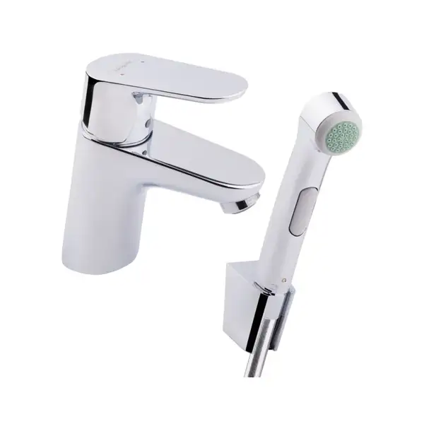 Hansgrohe Смеситель для раковины, однорычажный, с гигиенической лейкой Focus (31926000) фото 3 Aquada.com.ua