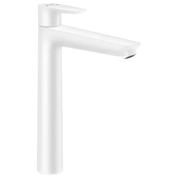 HANSGROHE  Смеситель для раковины 240, однорычажный, со сливным гарнитуром, матовый белый Talis E (71716700) фото 1 Aquada.com.ua