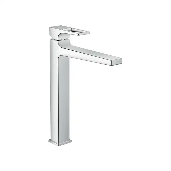 HANSGROHE Смеситель для раковины однорычажный 260, с петлеобразной ручкой и сливн. гарнитуром push-open, хром Metropol (74512000) фото 1 Aquada.com.ua