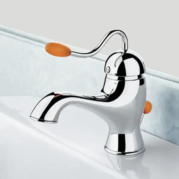 Смеситель для раковины Nicolazzi Antelao ручка CILIEGIO (3402CR20) фото 2 Aquada.com.ua