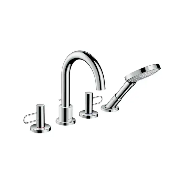 Смеситель на борт ванны, на 4 отверстия Axor Uno (цвет - хром) (38445000) фото 1 Aquada.com.ua