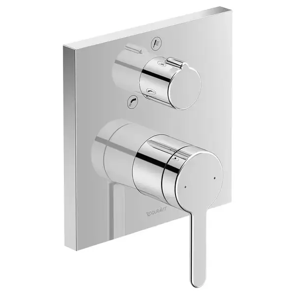 Смеситель для ванны скрытого монтажа Duravit C.1 (цвет - хром) (C15210011010) фото 1 Aquada.com.ua
