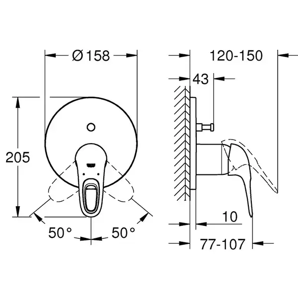 GROHE Смеситель для ванны Eurostyle (24049003) фото 2 Aquada.com.ua