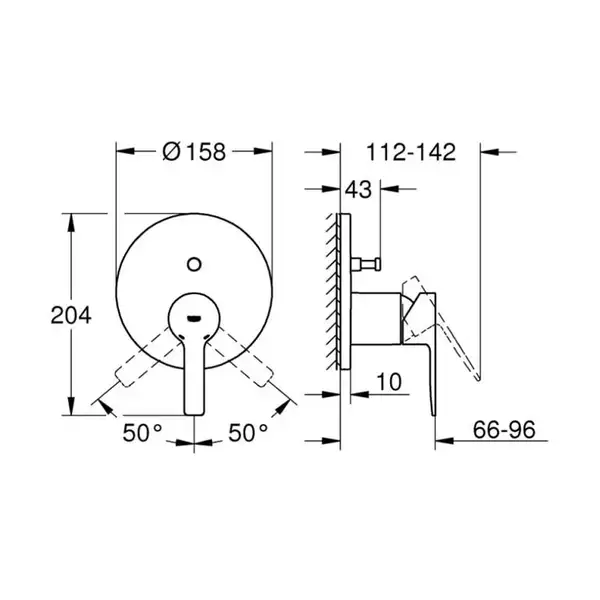 GROHE Одноважільний змішувач на 2 виходи Lineare  (24064001) фото 2 Aquada.com.ua