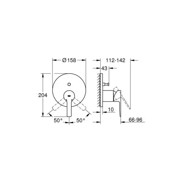 Grohe Lineare New Змішувач для душу, хром (24064001)