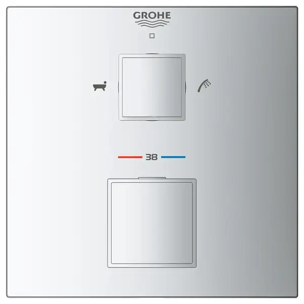 Grohe Grohtherm Cube Термостат скрытого монтажа, хром (24155000)