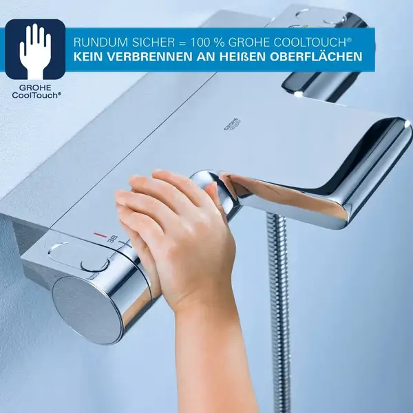 Термостат для ванны Grohe Grohtherm New 2000 (цвет - хром) (34464001) фото 5 Aquada.com.ua