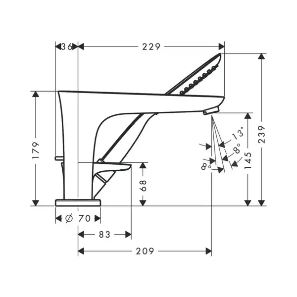 Змішувач для ванни Hansgrohe PuraVida (15432400)