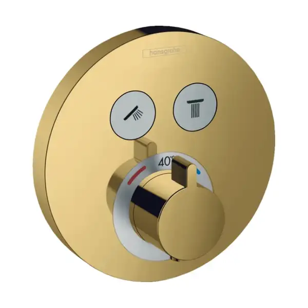 Hansgrohe ShowerSelect Термостат прихований, Polished Gold Optic (15743990)