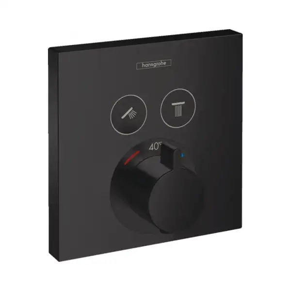Hansgrohe ShowerSelect Термостат для душу, чорний мат (15763670)
