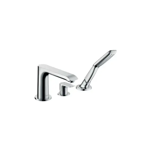 Смеситель на борт ванны Hansgrohe Metris (цвет - хром) (31190000) фото 1 Aquada.com.ua
