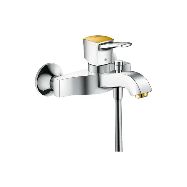 Смеситель для ванны, однорычажный Hansgrohe Metropol Classic (цвет - хром/золото) (31340090) фото 1 Aquada.com.ua