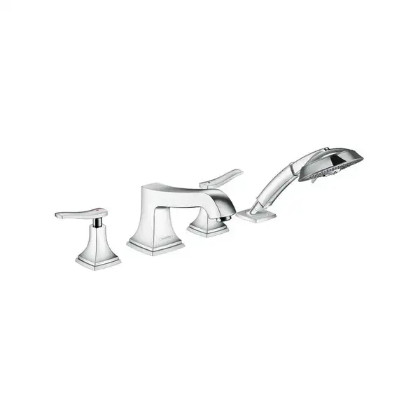 Смеситель на борт ванны Hansgrohe Metropol Classic (цвет - хром) (31441000) фото 1 Aquada.com.ua