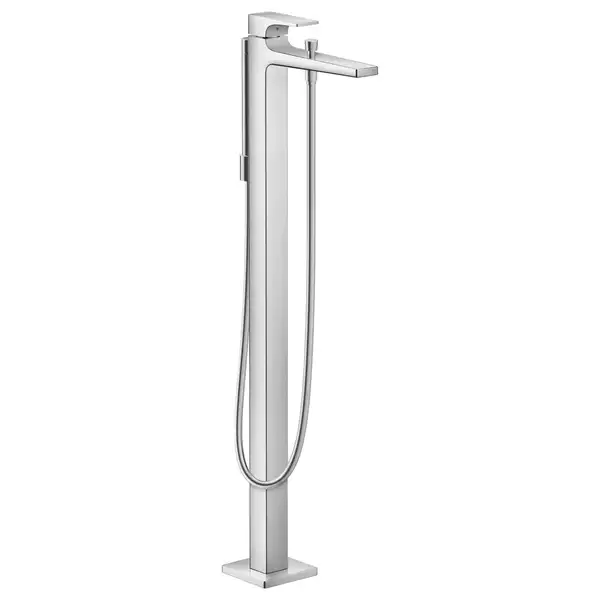 Смеситель для ванны напольный Hansgrohe Metropol (цвет - хром), с душевым гарнитуром (32532000) фото 1 Aquada.com.ua