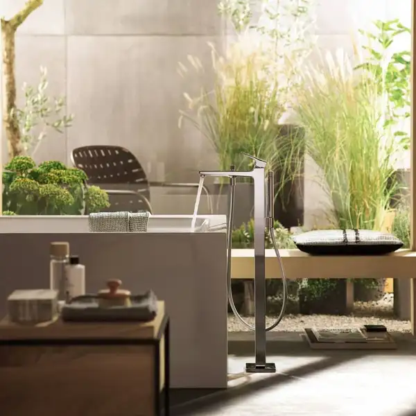 Змішувач для ванни Hansgrohe Metropol підлоговий, Polished Gold Optic (32532990)