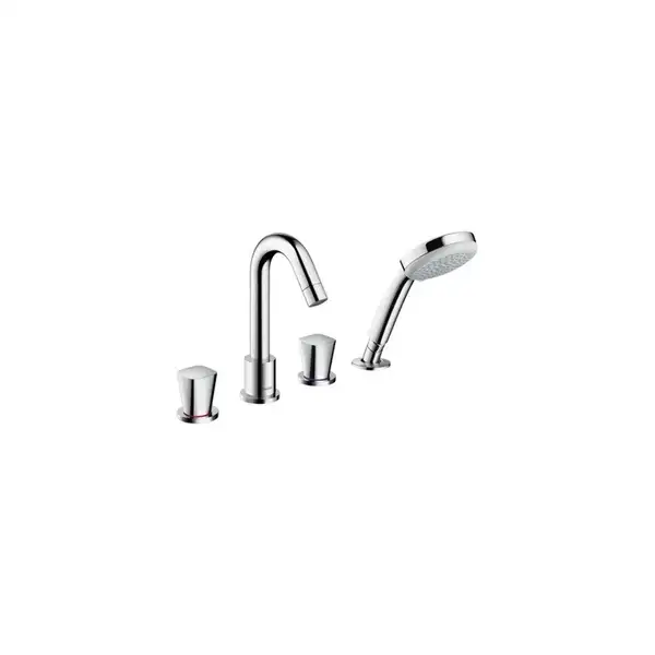 Смеситель на борт ванны Hansgrohe Logis (цвет - хром) (71314000) фото 1 Aquada.com.ua