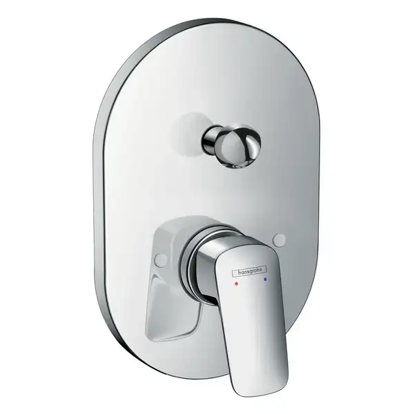 Змішувач для ванни/душу Hansgrohe Logis 200, прихованого монтажу, зовнішня частина, хром (71406000)