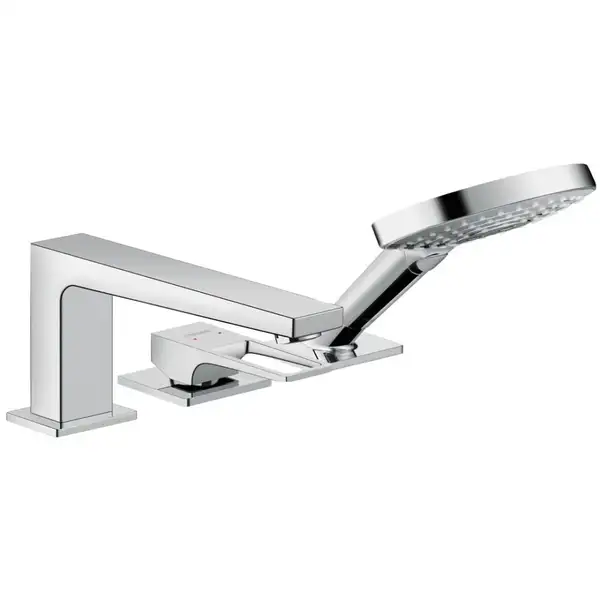 Змішувач на край ванни Hansgrohe Metropol ручка Loop Secuflex, хром (74550000)