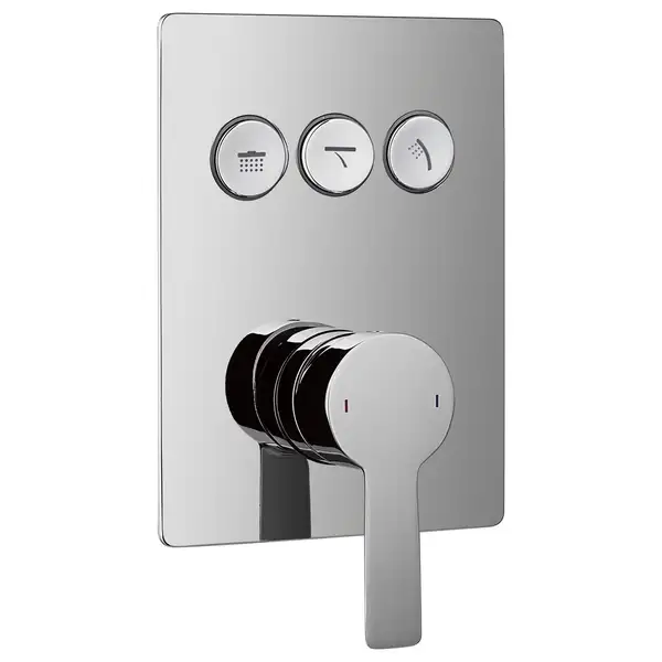 IMPRESE SMART CLICK смеситель для душа скрытый монтаж, 3 режима, хром (ZMK101901202) фото 1 Aquada.com.ua