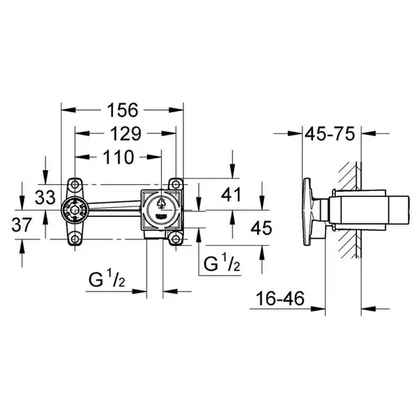 Grohe Non Rapido OHM Скрытая часть для раковины (23200000)