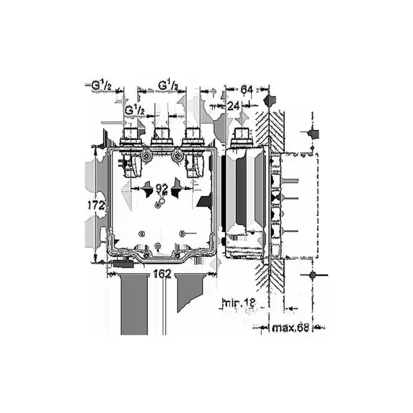 GROHE Ящик монтажный Eurosmart Cosmopolitan T (36322000) фото 2 Aquada.com.ua