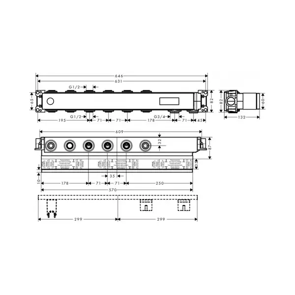 Hansgrohe RainSelect Скрытая часть (15312180)