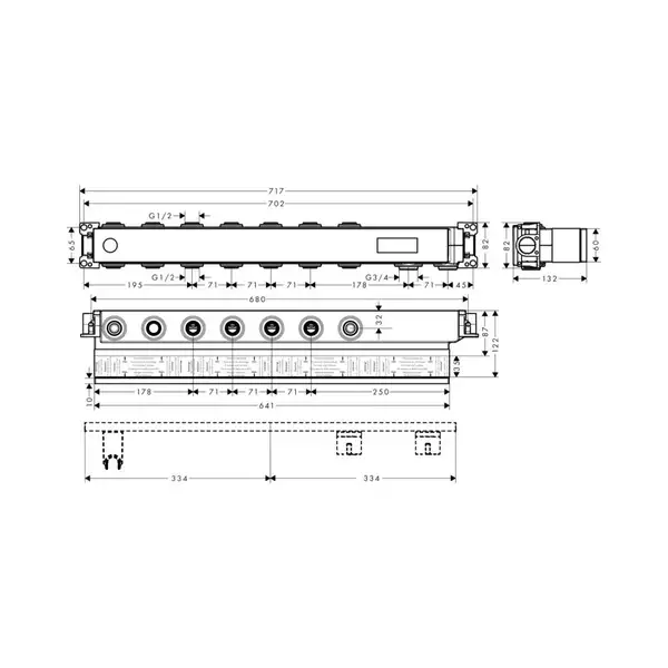 Hansgrohe RainSelect Скрытая часть (15313180)