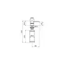 Диспенсер в стільницю GRB Kitchen для миючого засобу, хром (05090003)