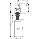 Дозатор кухонний Hansgrohe A51 виразний 500 ml, хром (40448000)