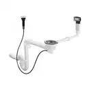 Сифон з переливом для мийки Hansgrohe D16-11 Automatic на 1 чашу, хром (43937000)