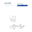 Cersanit Біде Delfi підвісне (CCBW1000010936)