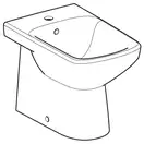 Биде напольное Geberit Selnova Square (500.483.01.1)