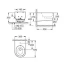 Биде подвесное Grohe Essence Ceramic (3957400H) фото 2 Aquada.com.ua