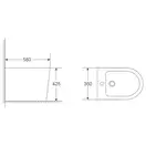 MIXXUS PREMIUM BEVEL-0601 Біде підлогове, біле (MP6598)