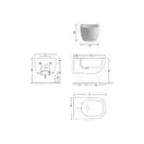 Nic Design Pin Подвесное биде, Antracite матовый (004706013)