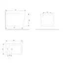биде Omnires Fontana подвесное white (FONTANABIBP)